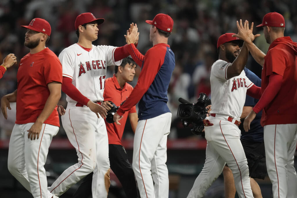 Shohei Ohtani gets his 10th mound victory of season in Angels' 4-1 win over  Giants