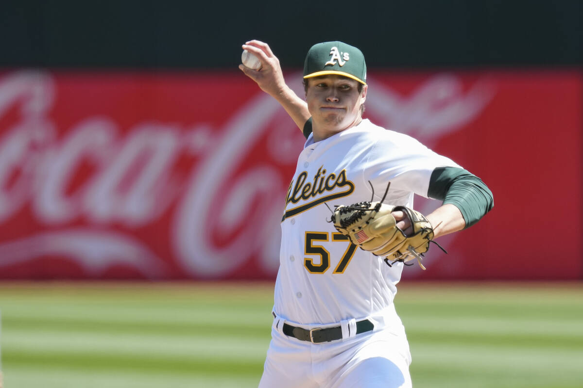 Cal Stevenson Reacts to Making His Major League Debut With Oakland