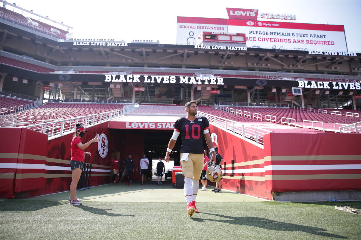 49ers move practice to quiet Levi's Stadium to prepare for opener