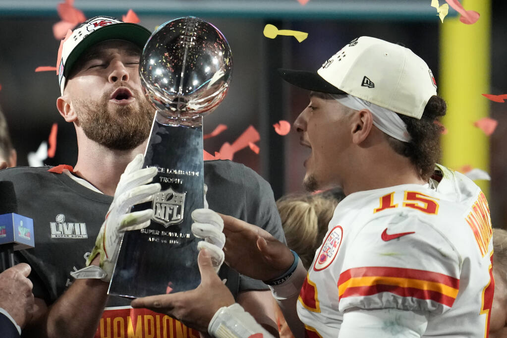 Kelce brothers get emotional talking about mom at Super Bowl: 'She
