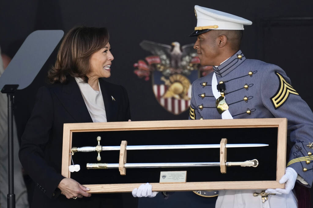 VP Harris, 1st woman to give commencement speech at West Point ...