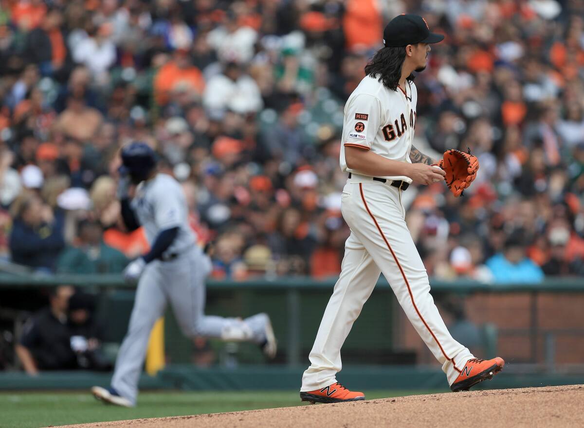 Barber: Giants start slow again in 5-2 loss to Rays