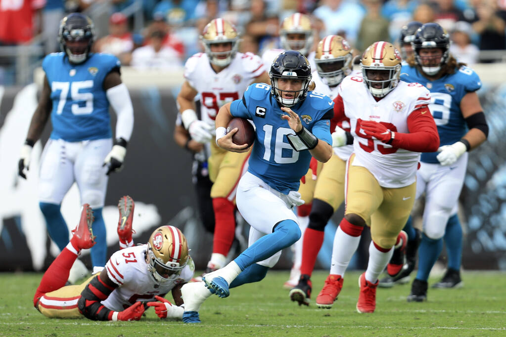 Jaguars host Niners trying to end 13-game skid vs NFC