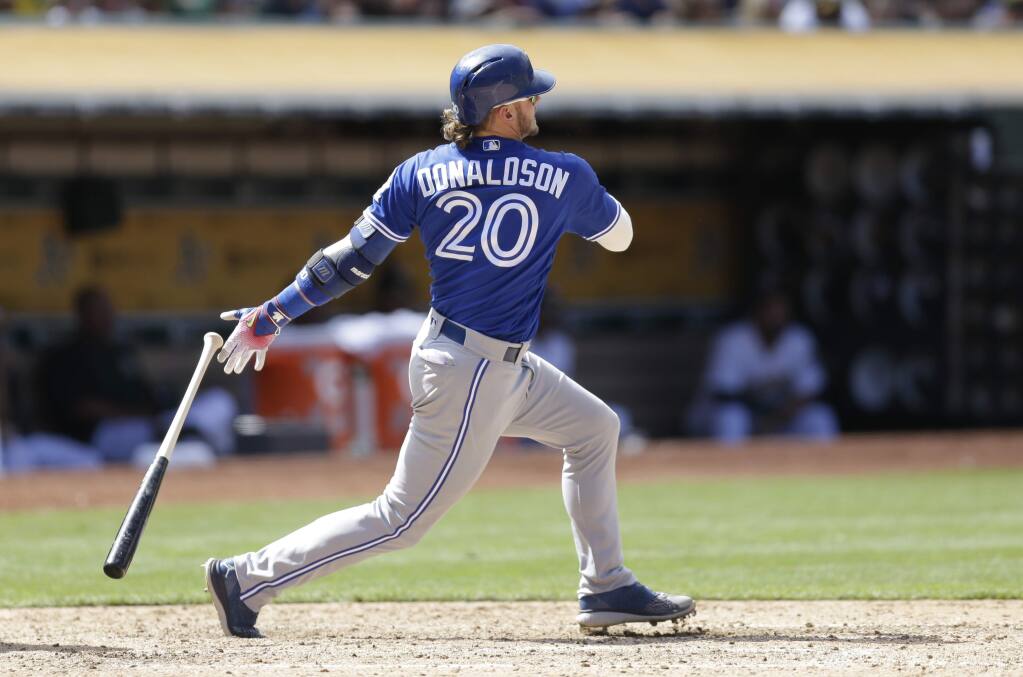 Josh Donaldson's hit in ninth gives Blue Jays 5-3 win vs. A's
