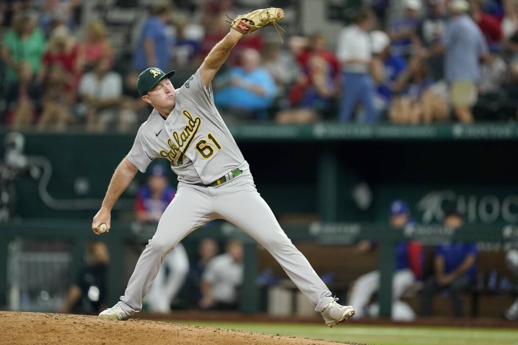 Zach Jackson records first MLB win with Oakland A's 