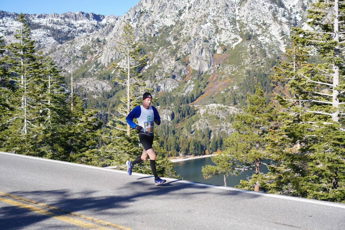 2nd in the Lake Tahoe Marathon