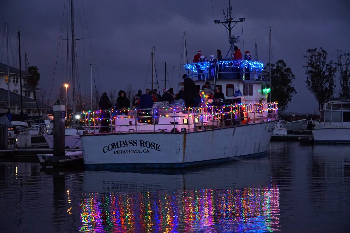 Boat Parade lights up downtown Petaluma