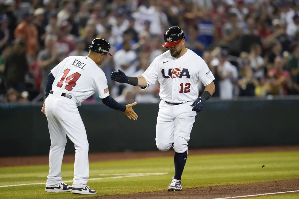 Schwarber's 3-run homer sends U.S. past Great Britain in World Baseball  Classic – Orange County Register