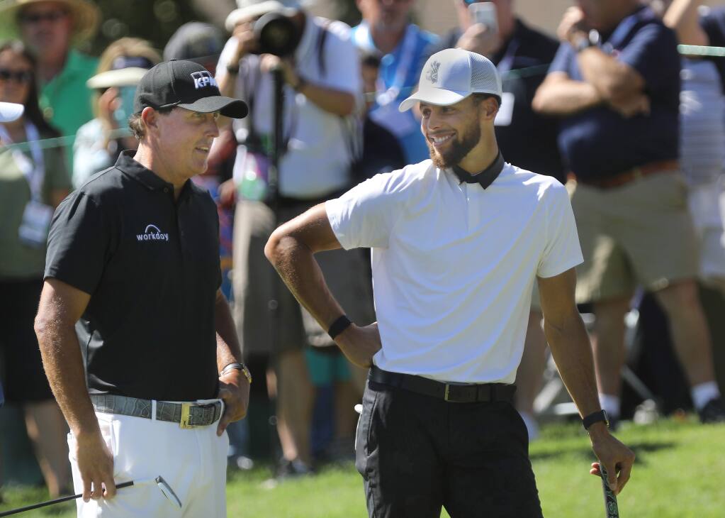Barber: Stephen Curry keeps up with Phil Mickelson at Napa's Safeway Pro-Am