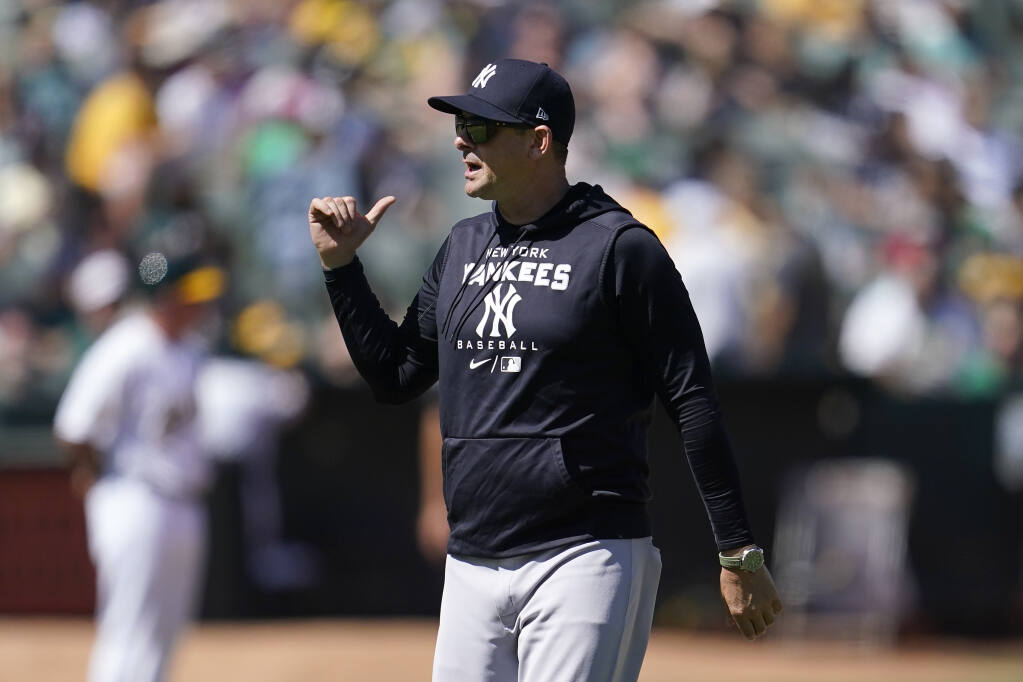 New York Yankees shut out for fifth time in August; manager Aaron