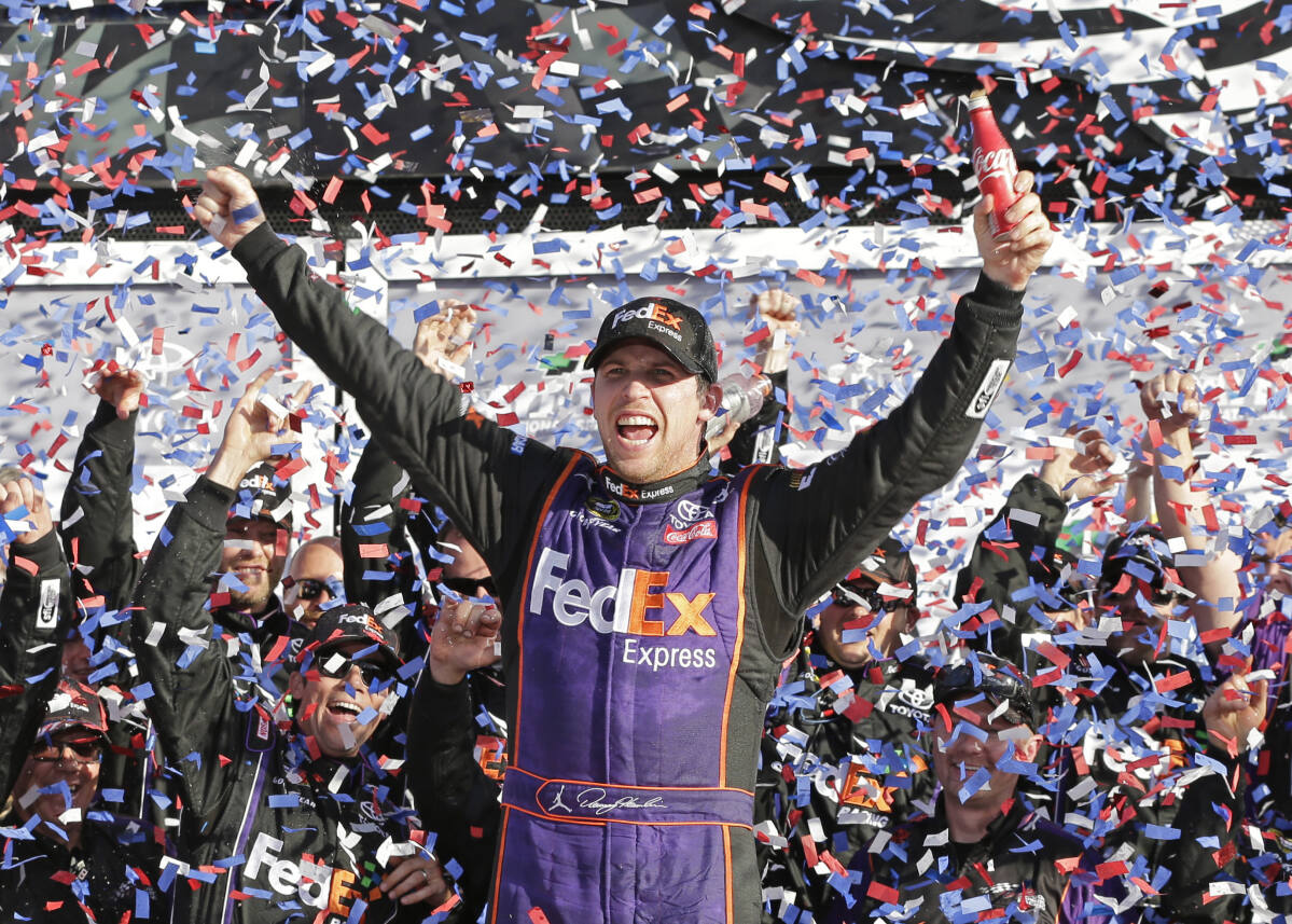 Denny Hamlin Mimicked One of Michael Jordan's Most Iconic NBA Moments  Following a Dominating NASCAR Cup Series Victory