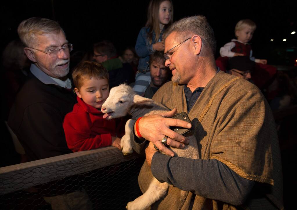 Dozens gather for ‘living’ Nativity in Santa Rosa