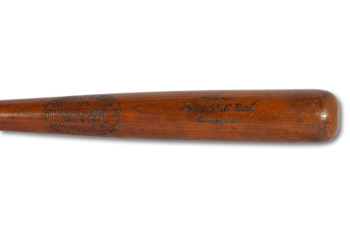 The bat Babe Ruth used to hit home run #500 up for auction in