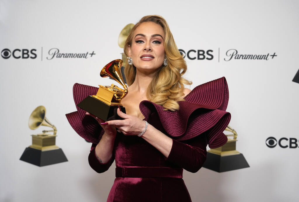8) Adele wins Grammy for Best Pop Solo Performance