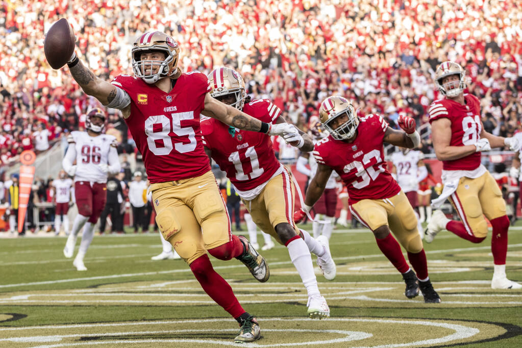 Brock Purdy leads 49ers past Commanders 37-20 for 8th straight win