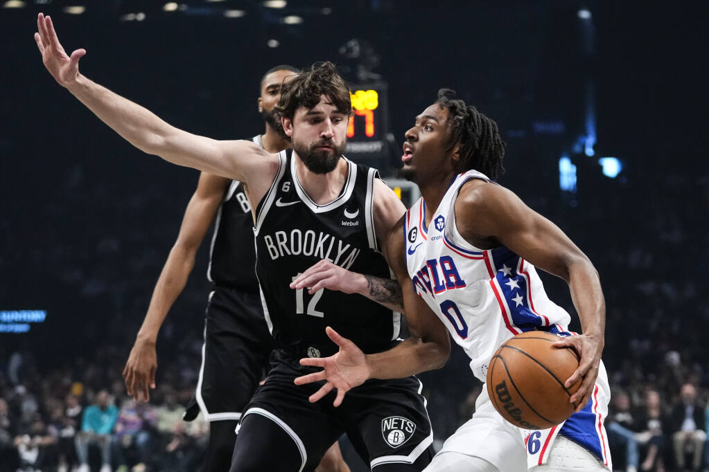 NBA playoff roundup 76ers complete sweep of Nets 9688 with Joel