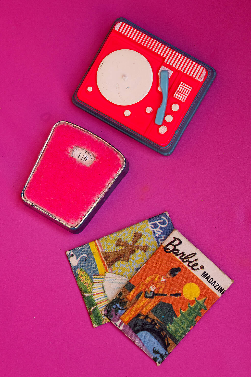Vintage Barbie Accessories 90s Suitcase Phone Radio Books and More