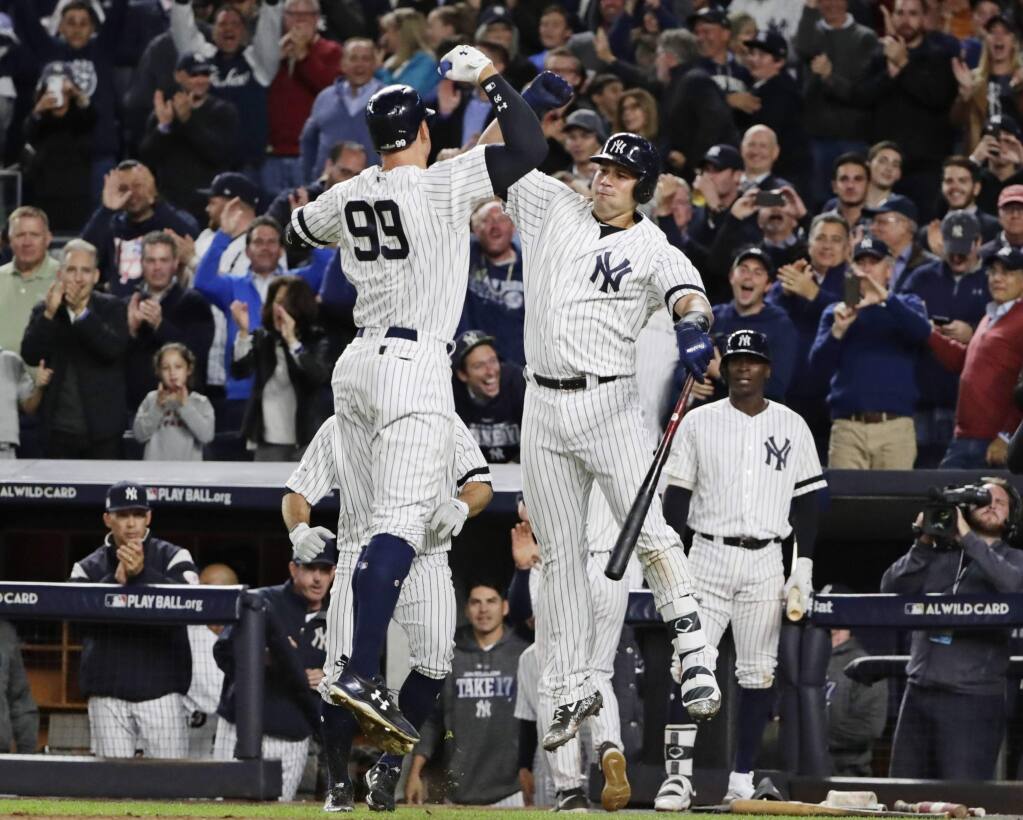 Yankees rally to win American League wild-card game