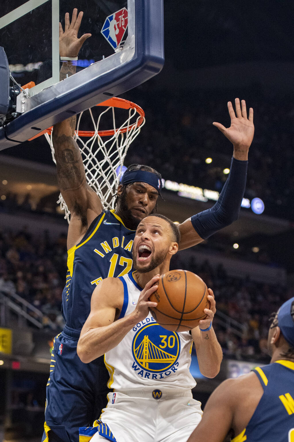 Warriors play analysis: Stephen Curry gets high double screens - Golden  State Of Mind