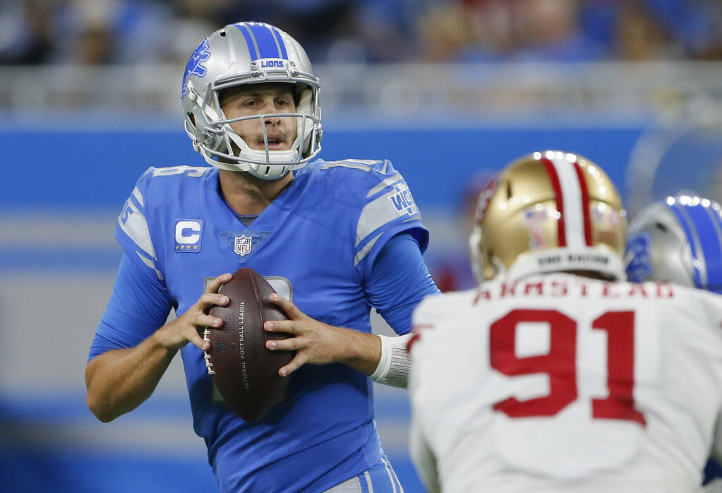 Lions-49ers game features 2 of NFL's top 3 offenses, but San Francisco has  big edge on defense