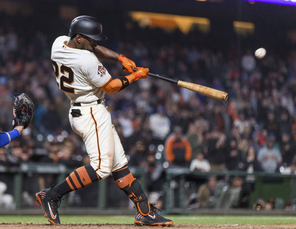 Andrew McCutchen debuts for the Giants. He thinks orange is 'a good look.