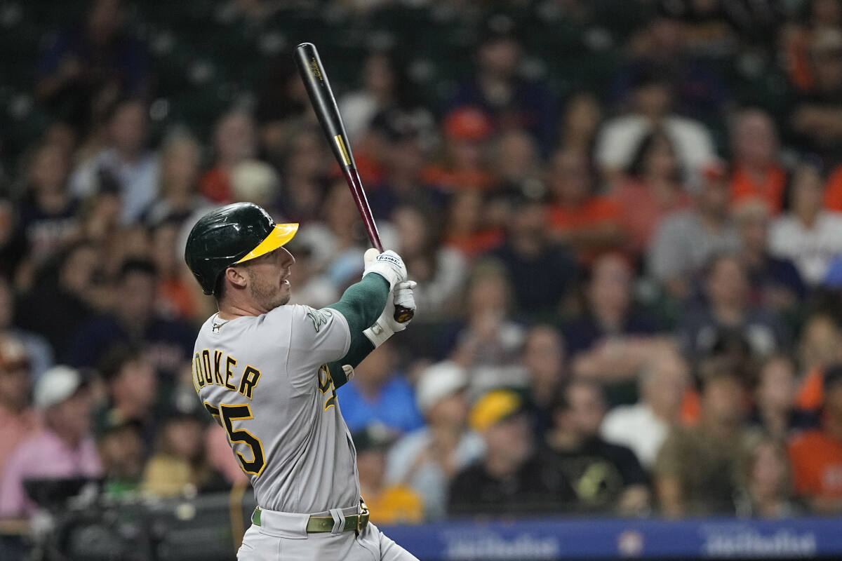 Waldichuk holds Astros hitless in relief, A's launch 3 homers in 4-0 win to  avoid 100th loss
