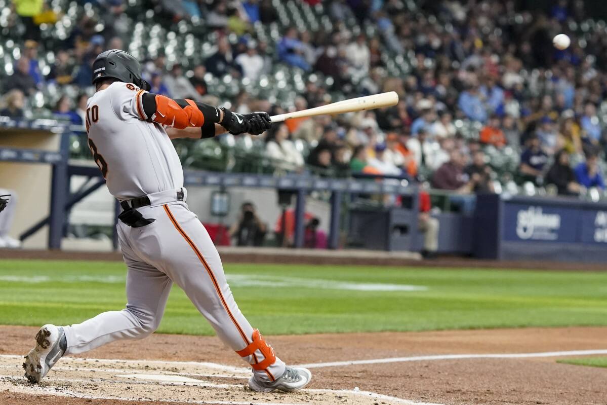 After nearly being sent back to minors, Mike Yastrzemski is making Giants  history – Daily Democrat