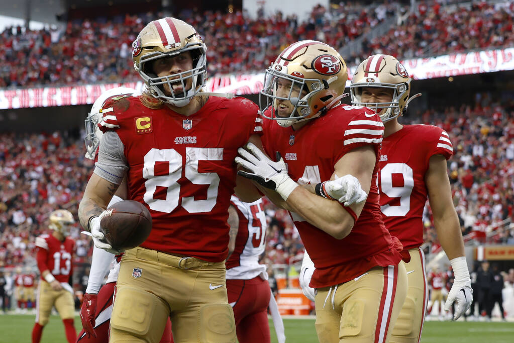 Best prop bets for 49ers-Seahawks wild-card playoff game: Over/under picks  for George Kittle, Geno Smith, more
