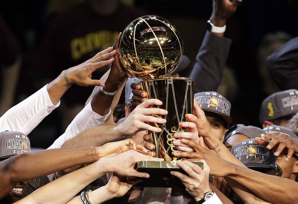NBA on X: 🤩🏆 The #NBAFinals presented by  TV championship trophy!   / X