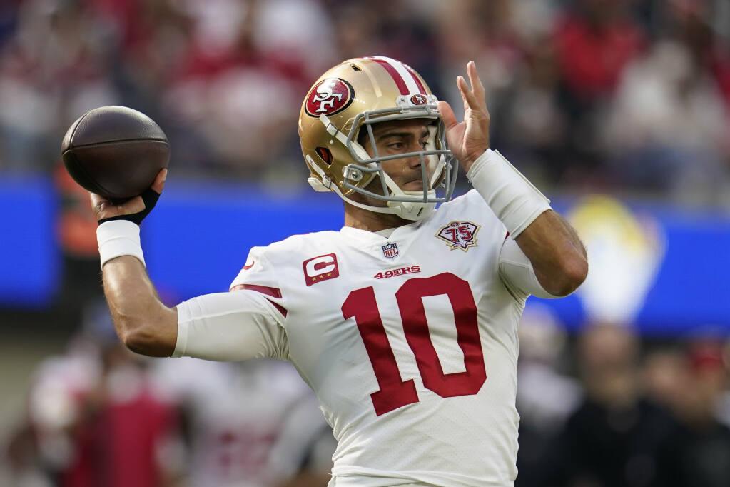 Los Angeles Rams eyed Jimmy Garoppolo if San Francisco 49ers released QB,  sources say - ABC7 San Francisco