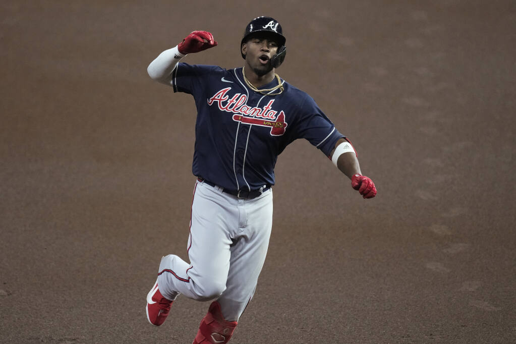 Jorge Soler, Braves overcome Charlie Morton injury, top Astros in Game 1 of  World Series