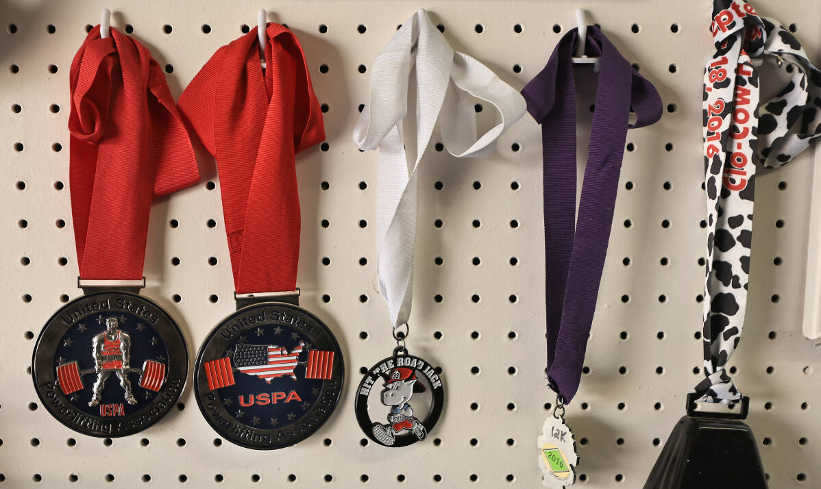 Beep Beep Running Medal Hanger Display