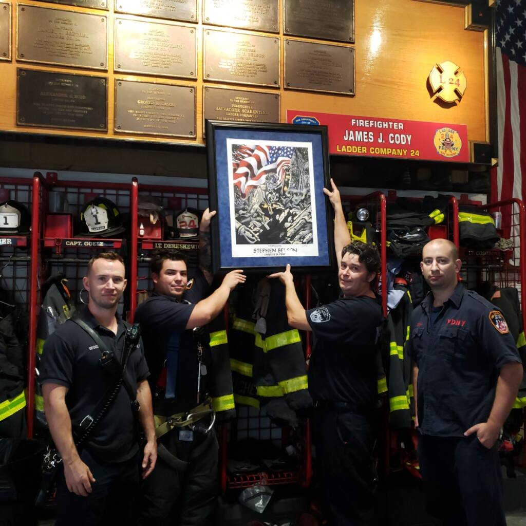 Santa Rosa firefighter's painting returns home to New York fire