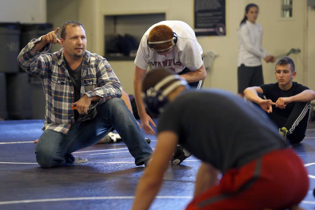 Benefield: Petaluma's new wrestling coach Paul Schloesser learning as he  teaches