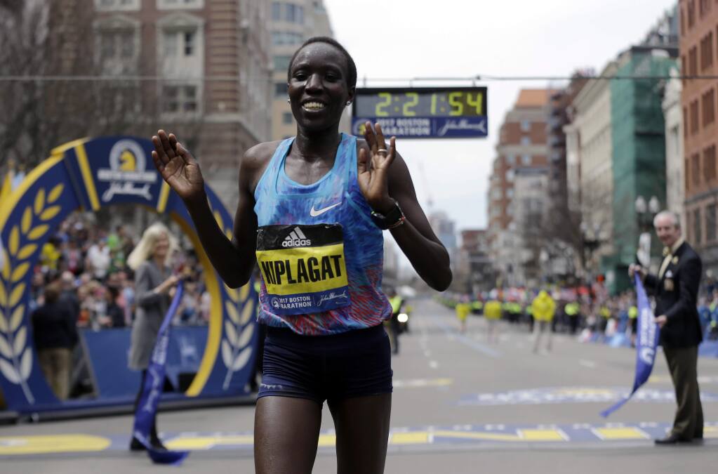 Kenyans sweep Boston Marathon on a good day for US runners