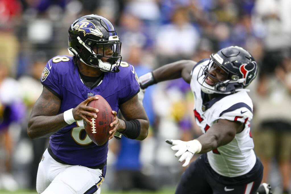 Which uniform are the Ravens wearing in Week 1?