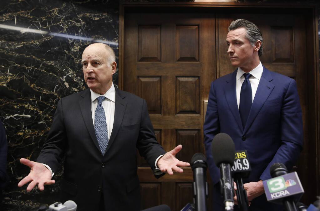 California's outgoing, incoming governors meet