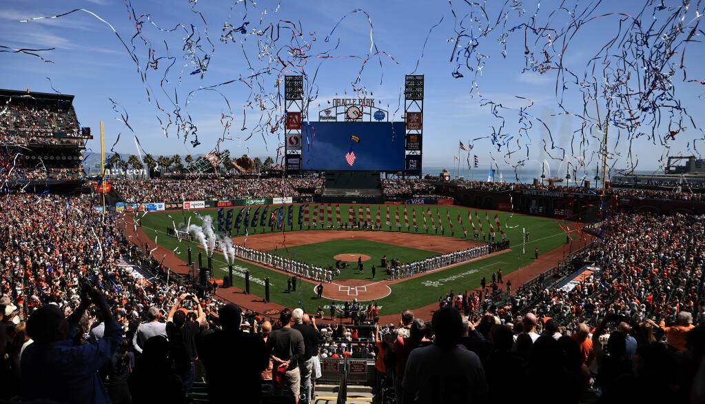 PHOTOS: San Francisco Giants celebrate Opening Day at AT&T Park
