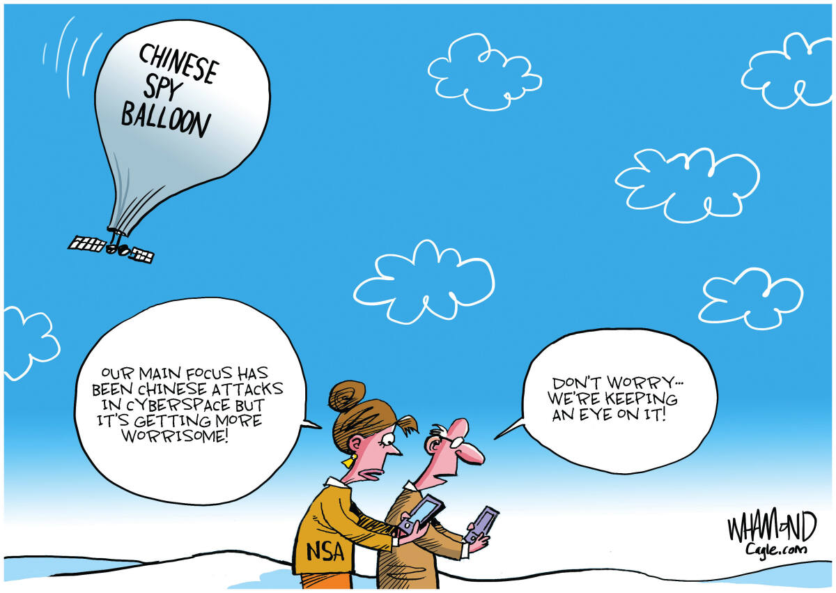 Chinese spy balloon: Political Cartoons – Orange County Register