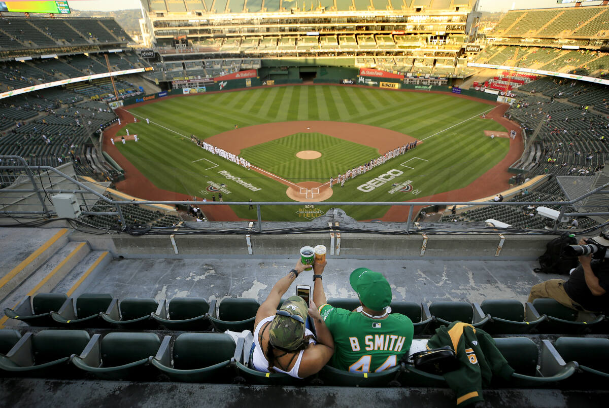 A's vs. Giants: Here's what it feels like to watch a live baseball game in  an empty stadium – Daily Democrat