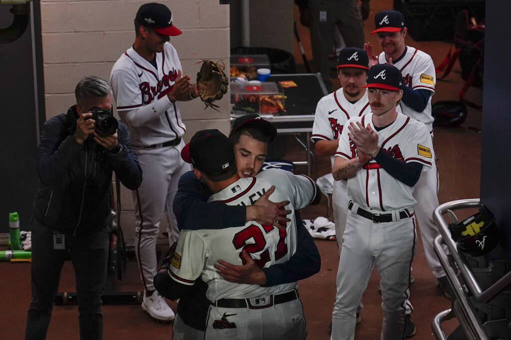 7) Braves take the lead on Austin Riley double down the line
