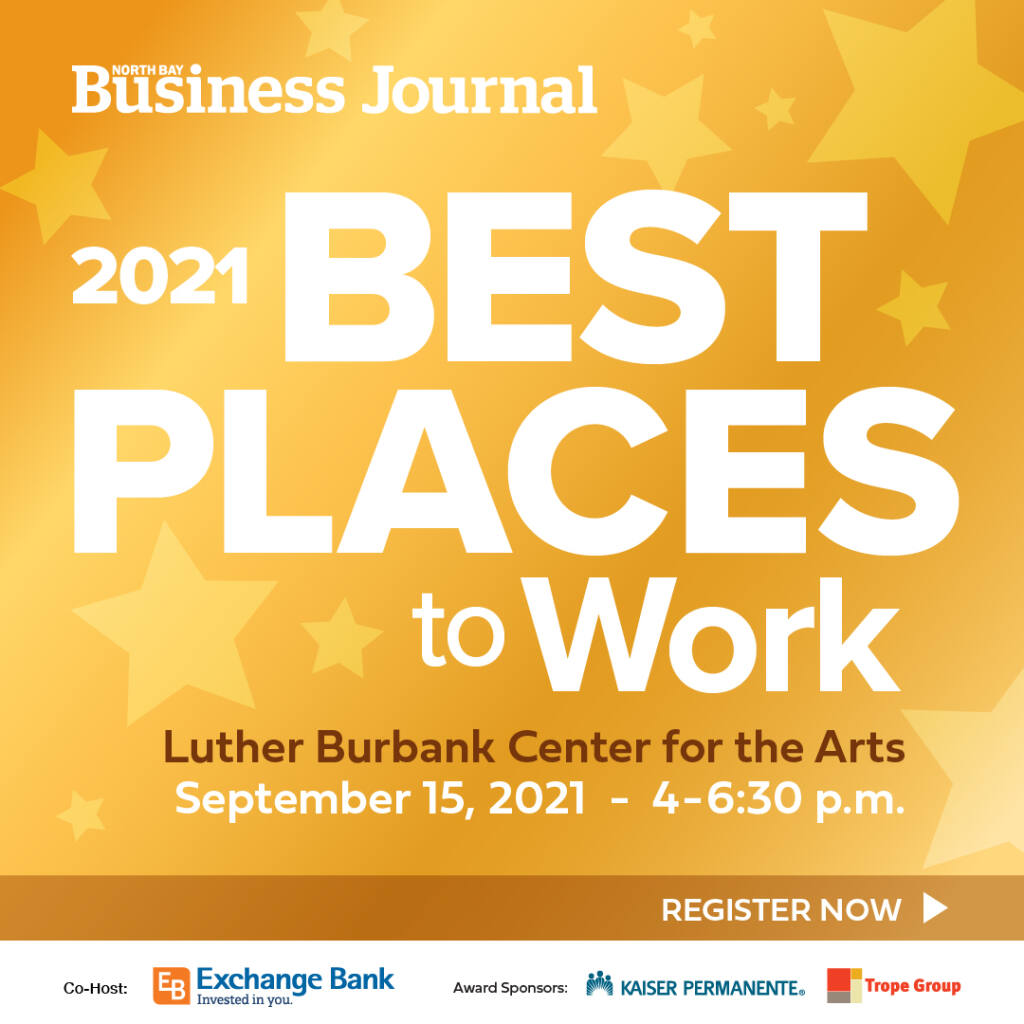 North Bay Business Journal names Best Places to Work in 2021