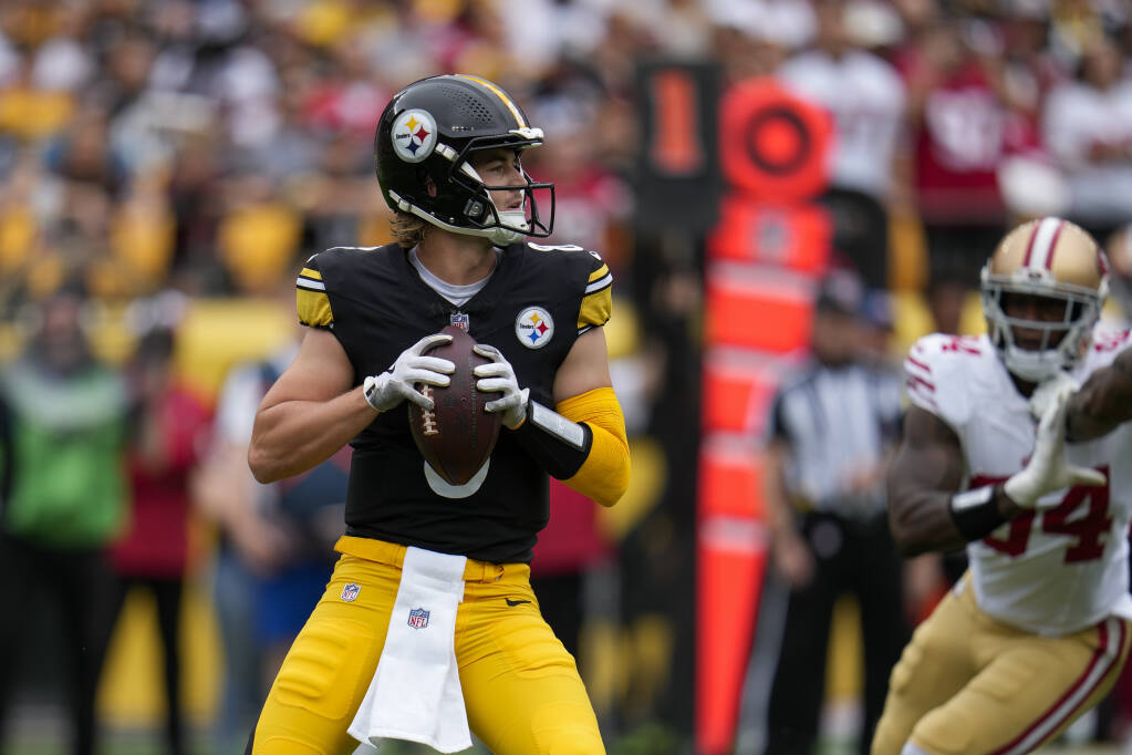 Brock Purdy throws 2 TDs in return from elbow surgery; 49ers drill Steelers  30-7 in season opener