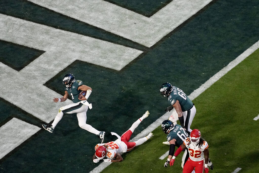 Jalen Hurts' brilliant Super Bowl effort falls short - WHYY