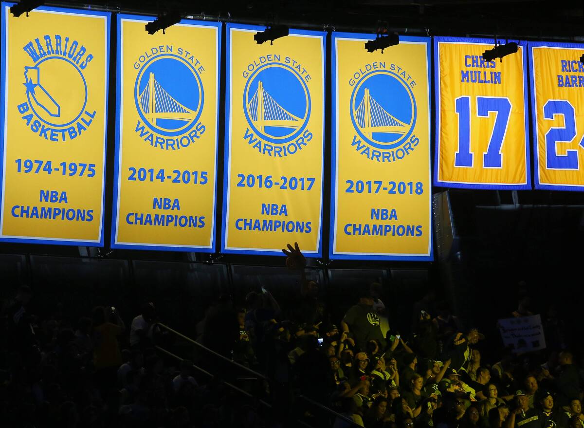 Warriors Unveil NBA Championship Banner, Which Gives Nod To Team's