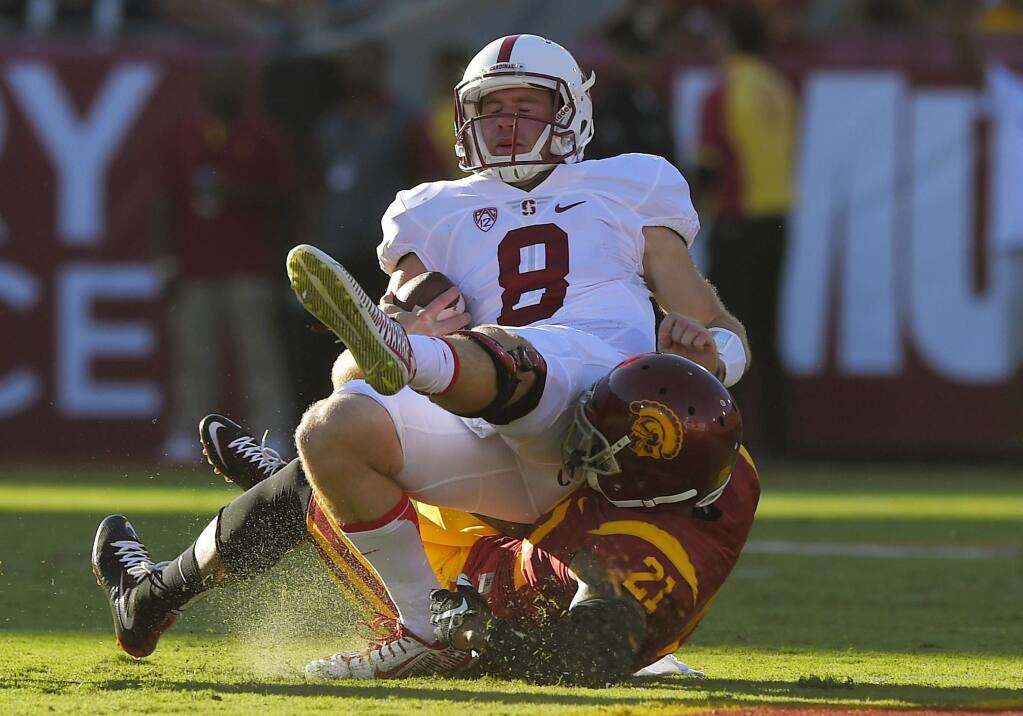 Stanford's Kevin Hogan shakes off ankle sprain in 42-24 win against Oregon  State