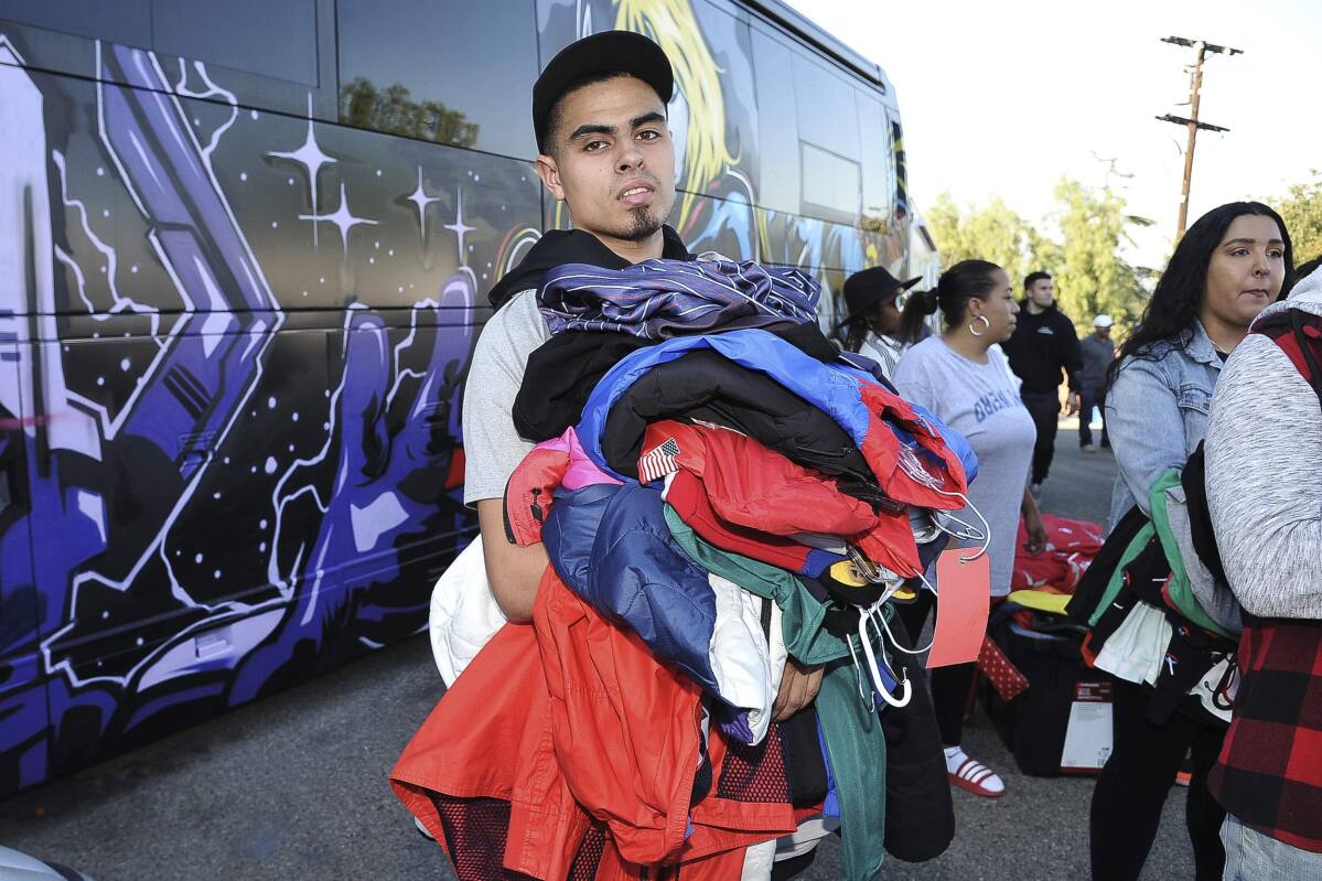 Chris Brown's Fans Camped Out Overnight for His Yard Sale in L.A.
