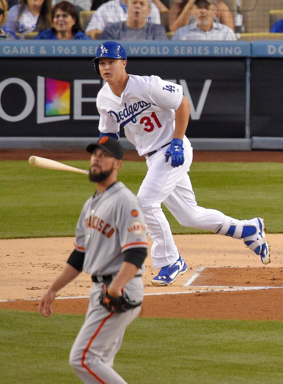 WATCH: Joc Pederson hits a 3-run home run as the Dodgers win Game