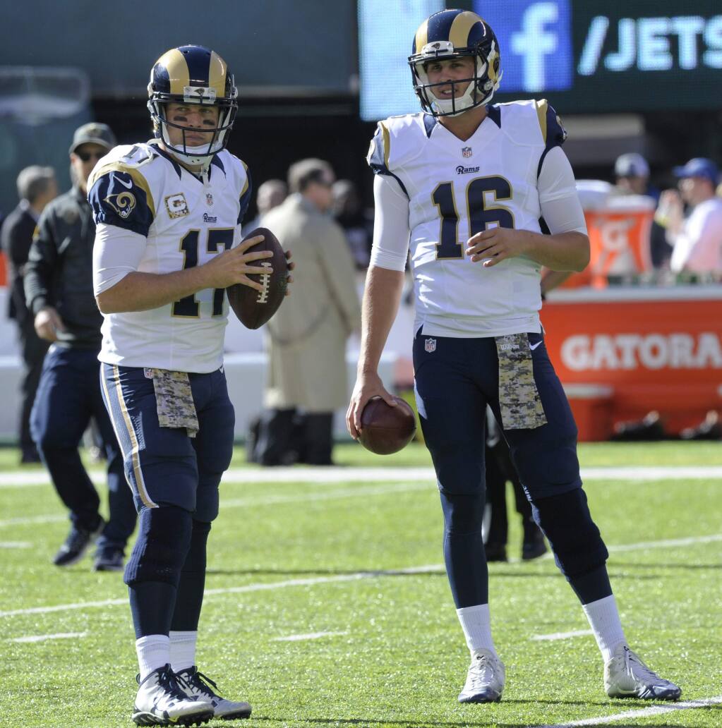 No. 1 pick Jared Goff to debut Sunday for Rams