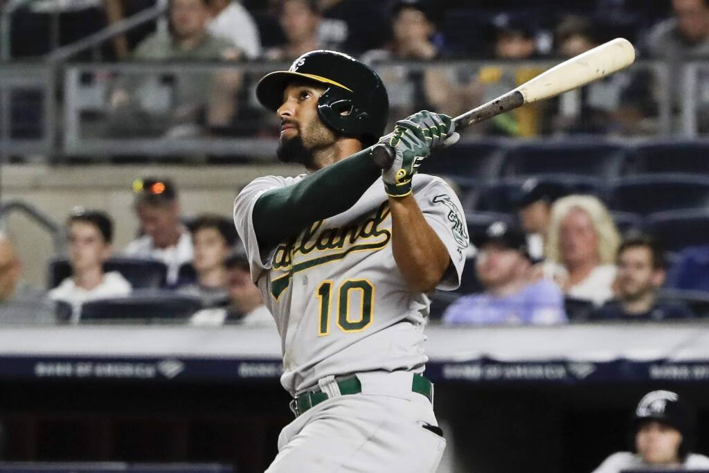 Shortstop Marcus Semien embraces leadership role with A's